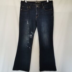 Levi's 518 Mid Rise Distressed Flared Bootcut 5-Pocket Jeans - Sz 13/31